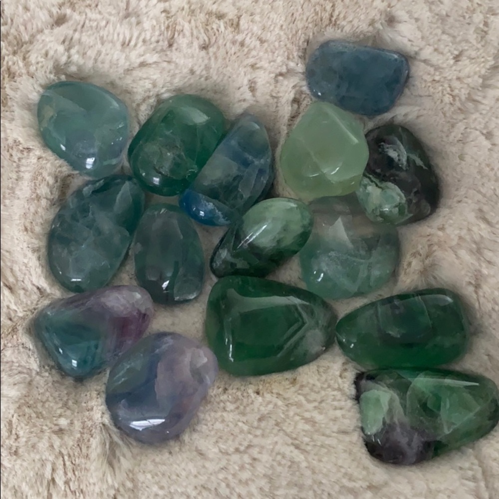 Rainbow Fluorite Medium Palm stones